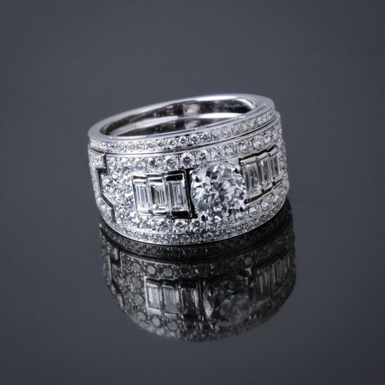 Montecarlo, Gold and diamond ring